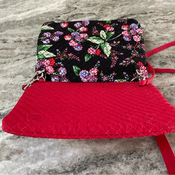 Vera Bradley Winter Berry/Cardinal custom double crossbody bags - Picture 7 of 15